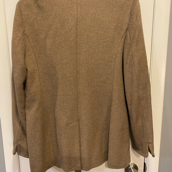 Calvin Klein Tan Wool Blend Peacoat NWOT - Size 12P - Picture 7 of 11